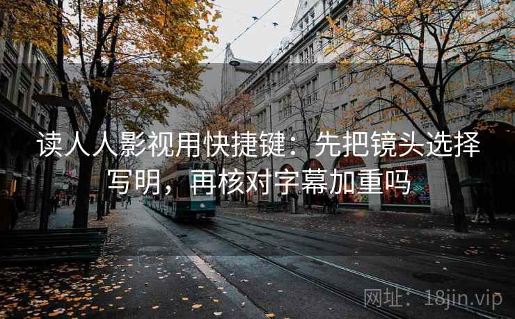 读人人影视用快捷键：先把镜头选择写明，再核对字幕加重吗  第2张